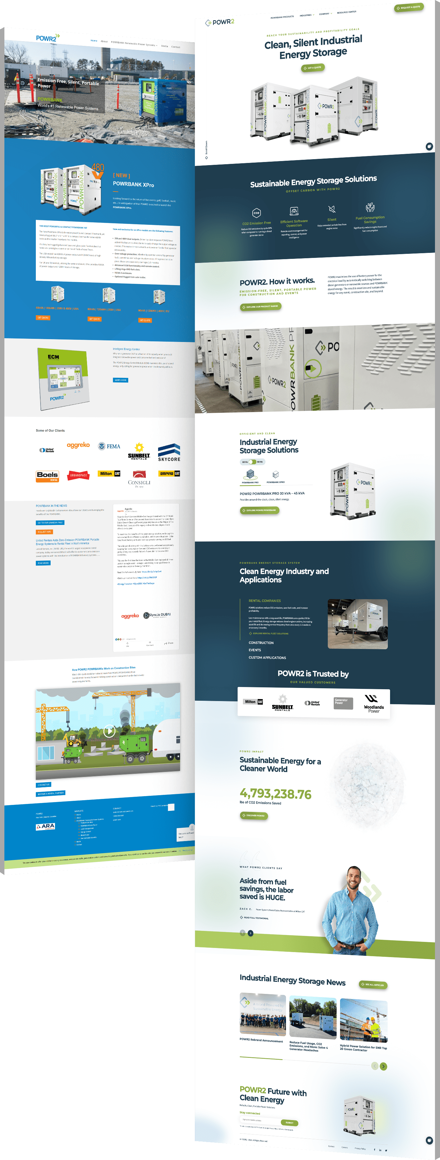 Web-design-company-custom-website-Powr2 Powr2 website design comparison - before and after redesign