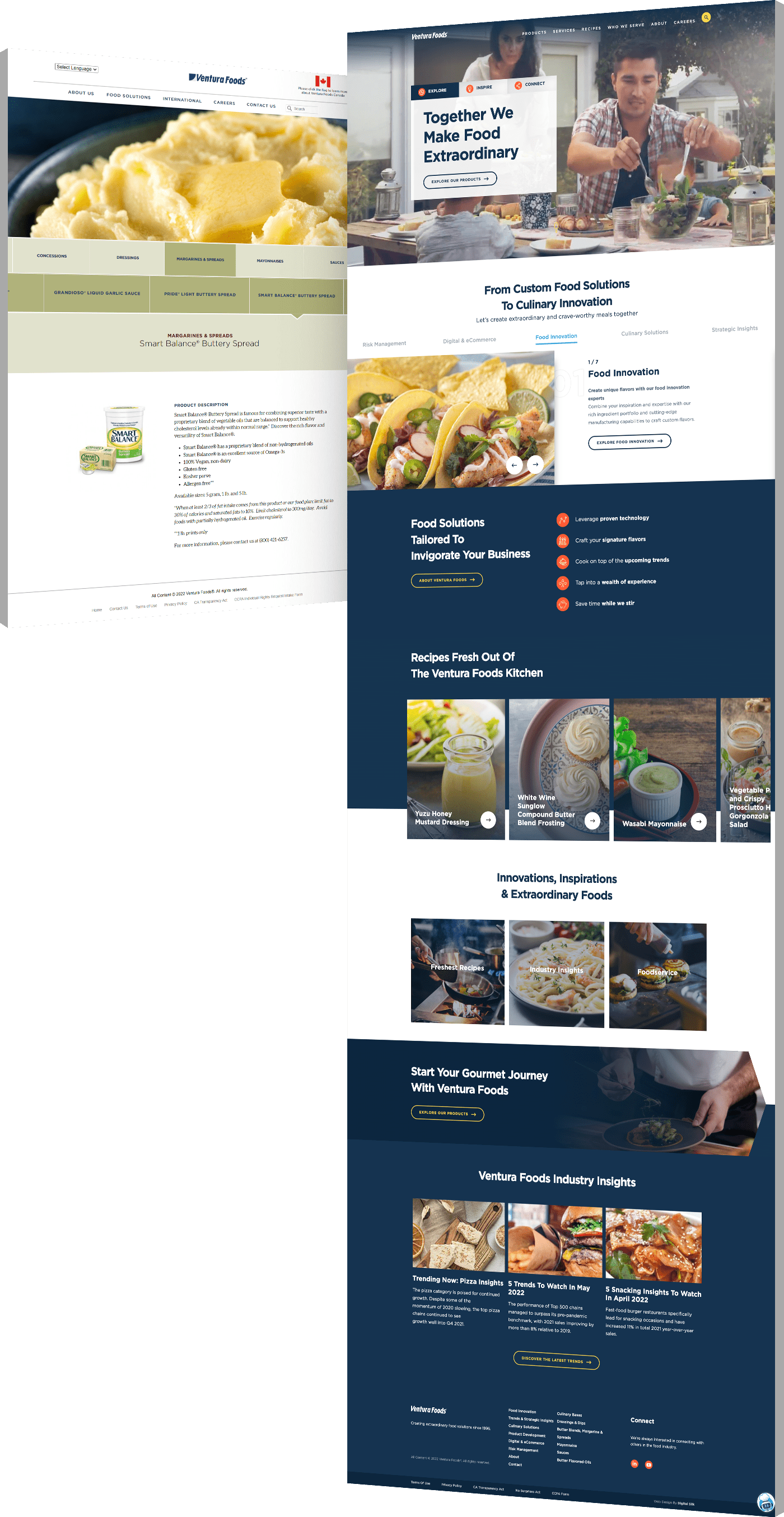 Web-design-company-custom-website-Ventura Foods Ventura Foods - website design comparison - before and after redesign