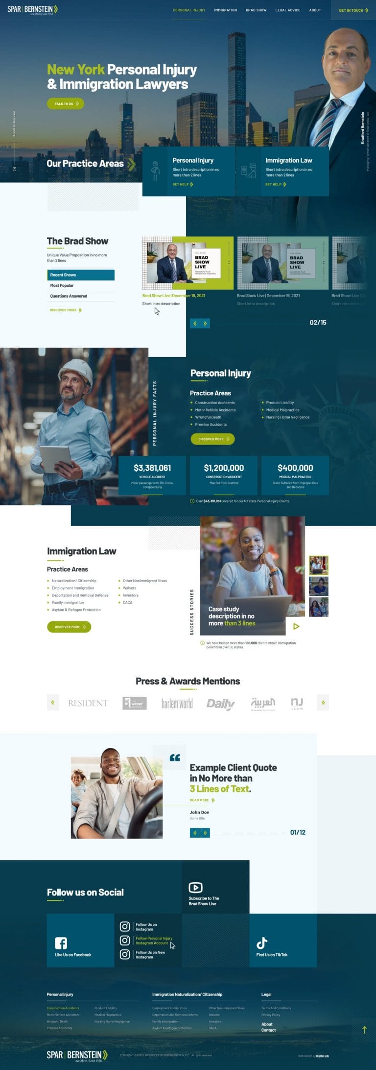 spar1-min Spar & Bernstein website screenshot 1